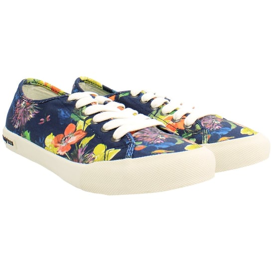 Seavees Monterey Trina Turk Dames Navy Plimsolls - Image 2