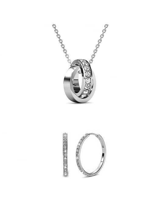 Chique Circle Hoop Sets - Oostenrijks kristal - Image 1
