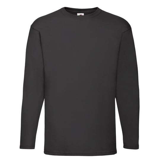 Fruit of the Loom Heren Valueweight T-shirt met lange mouwen (Zwart) - Image 1