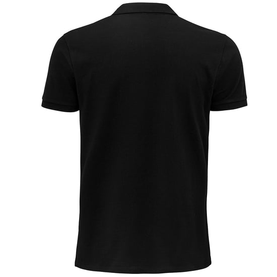 SOLS Heren Planet Pique Organisch Poloshirt (Zwart) - Image 2