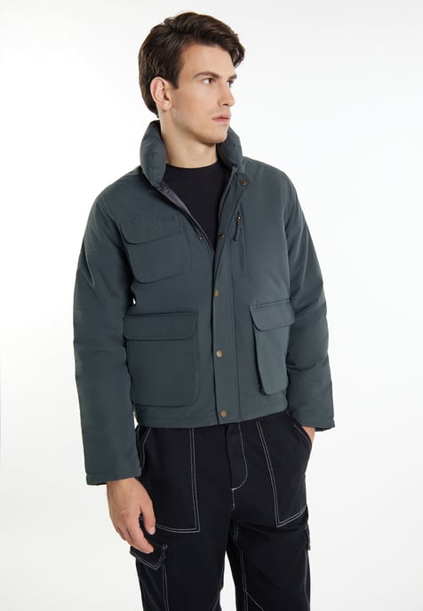 Mo Gewatteerde blouson Heren Houtskool - Image 3