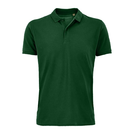 SOLS Heren Planet Pique Organisch Poloshirt (Bevroren groen) - Image 1