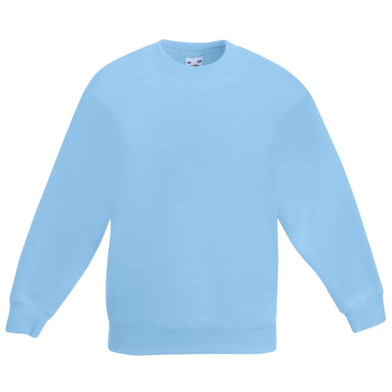 Fruit Of The Loom Kids Unisex klassieke 80/20 set-in sweater (Hemel Blauw) - Image 1