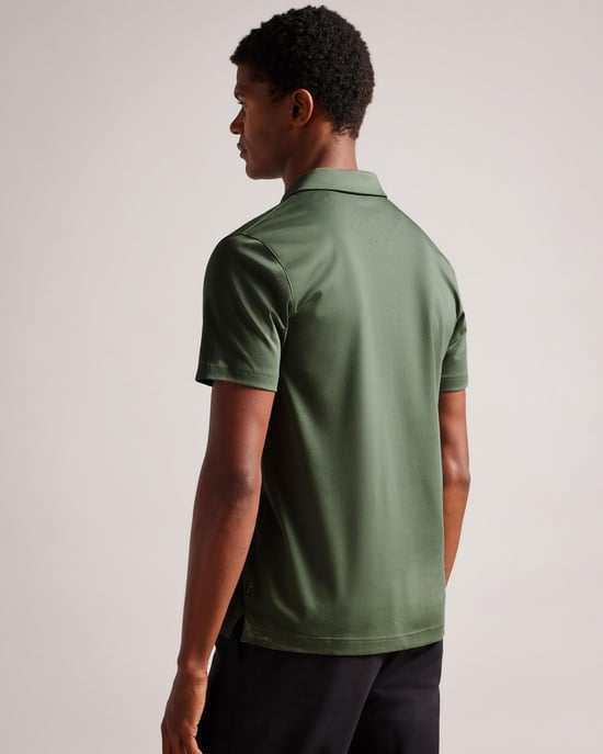 Ted Baker Zeiter Heren Korte Mouwen Slim Fit Zachte Touch Polo - Image 3