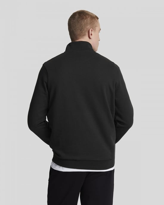 Lyle & Scott Heren Geborduurd Half Rits Sweatshirt - Image 4