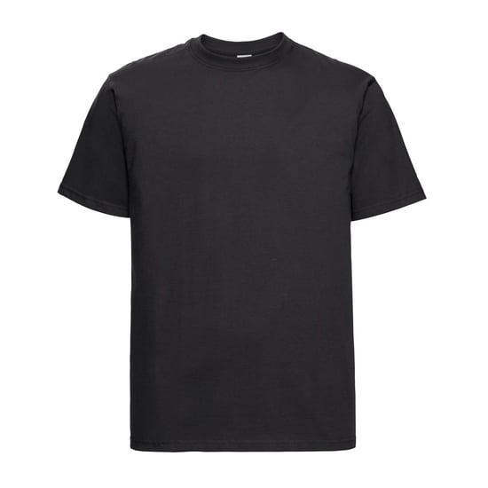 Russell Heren Klassiek Gekamd Katoen Zwaargewicht T-shirt (Zwart) - Image 1