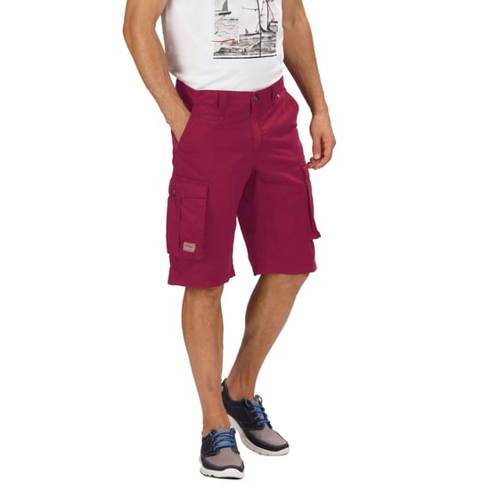 Regatta Herenhorebay Vintage Cargo Shorts (Donkere Bourgogne) - Image 3