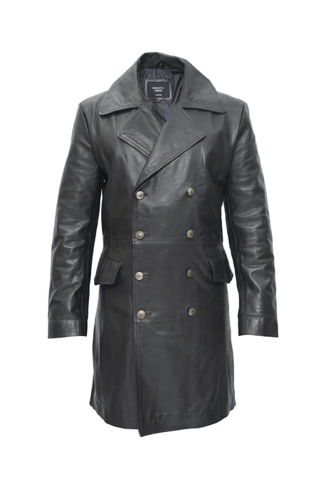 Mens Cowhide Leather Peacoat-Cordoba