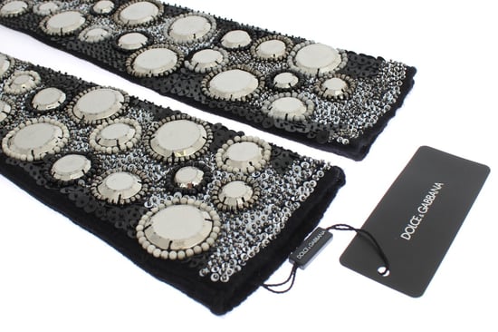 Sequined Cashmere Gloves