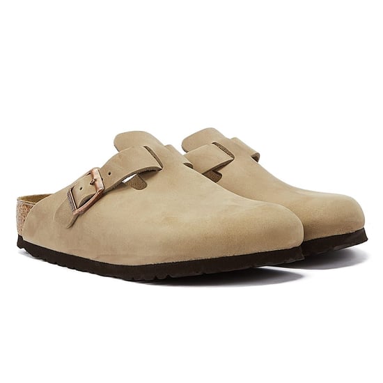 Birkenstock Boston Waxy Tabak Bruin Klompen - Image 1