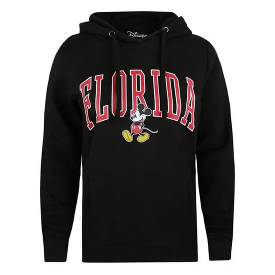 Disney Mickey Mouse Vrouwen Zwart Varsity Hoodie - Image 1