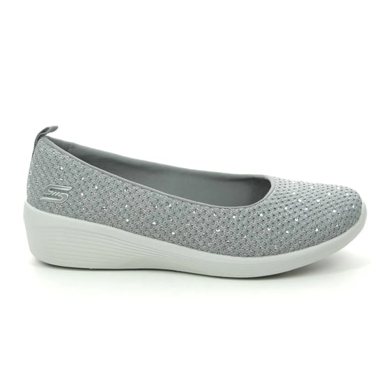 Skechers Arya Sweet Glitz Slip On Women’s Shoes In Grey