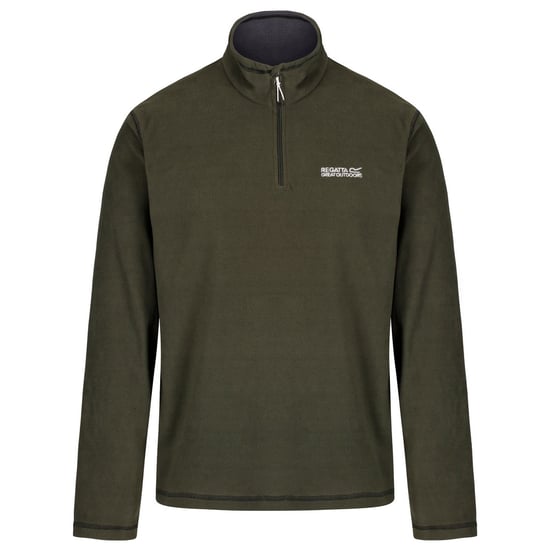 Regatta Great Outdoors Mens Thompson Half Zip Fleece Top (Dark Khaki)