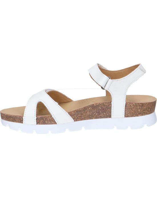 Panama Jack Dames Wedge Witte Leren Platform Sandals - Sulia B1 - Image 3