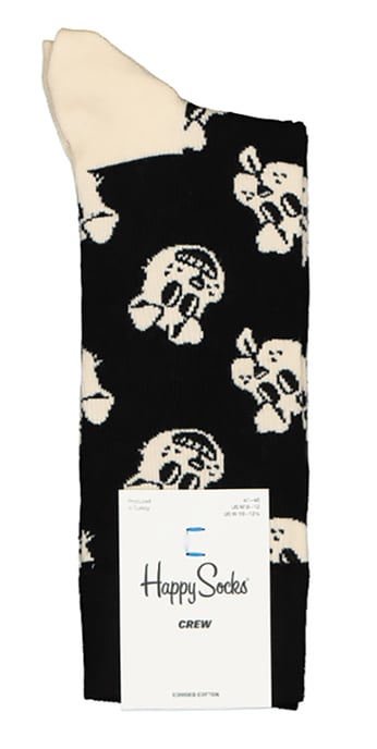 Happy Socks Noviteit Kleurige Heldere Katoenmix Hondensokken - Zwart - Image 2
