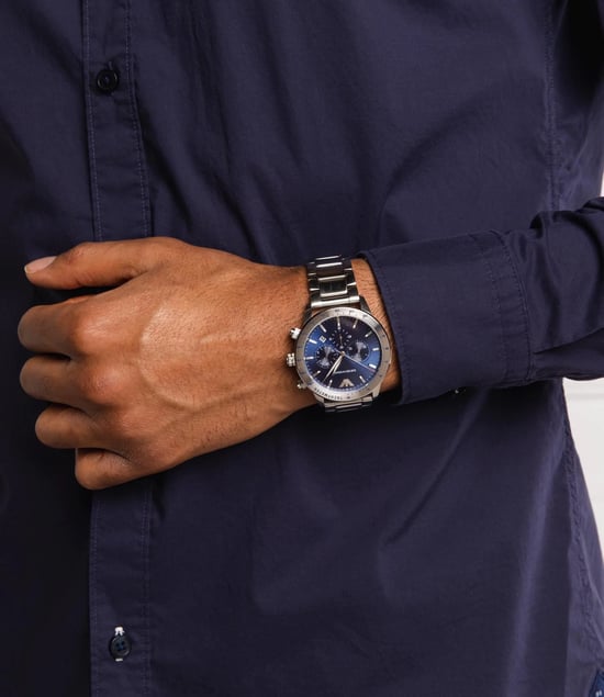 Emporio Armani Mario Men's Silver Watch AR11306