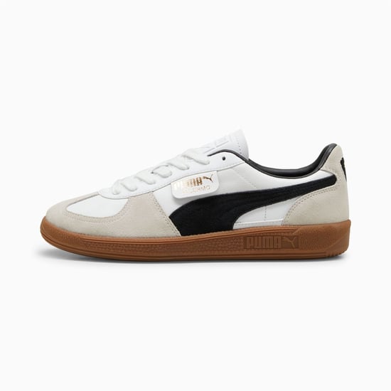 Puma Palermo leren sneakers in wit/zwart - Image 3