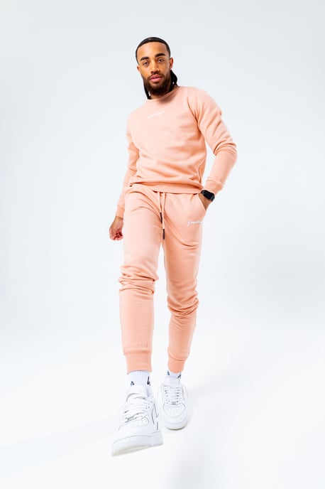 Hype Pink Scribble Men's Crew Neck