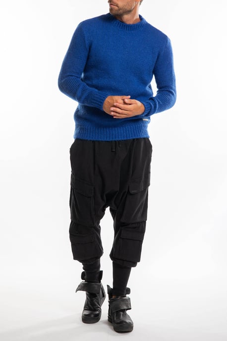 Takeshy Kurosawa Pullover Mohair Men's Blue