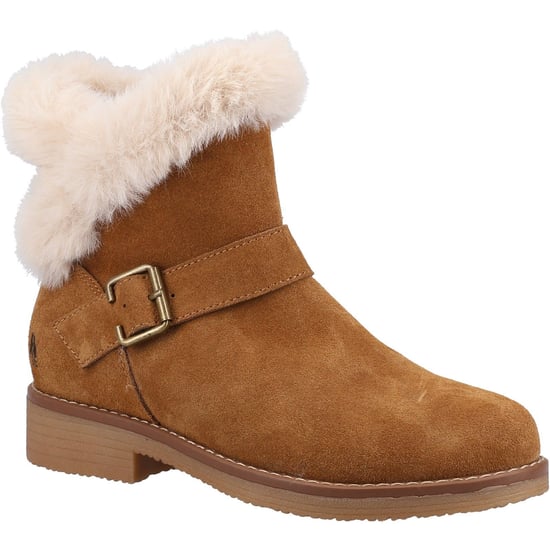 Hush Puppies Hannah Suède Dameslaarzen Tan - Image 1