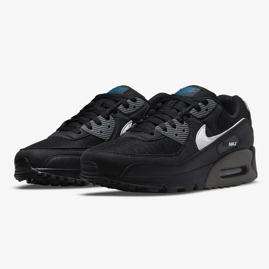 Nike Air Max 90 Heren Sportschoenen in Zwart/Wit/Marina/Iongrijs - Image 3