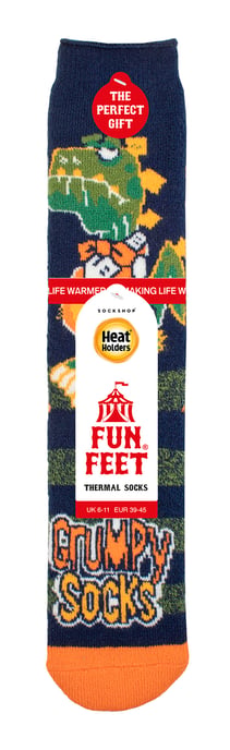 Heren Cozy Fleece-Lined Hobby Sokken | Novelty Fluffy Thermo Sokken - Grumpy Socks - Image 2