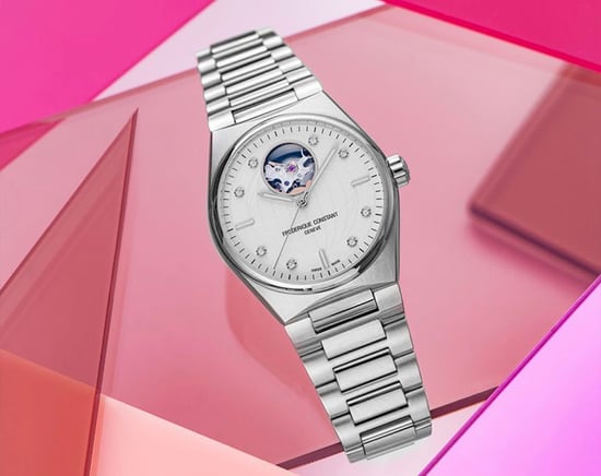 Frédérique Constant Highlife Heart Beat Dames Horloge Zilverkleurig FC-310SD2NH6B - Image 3