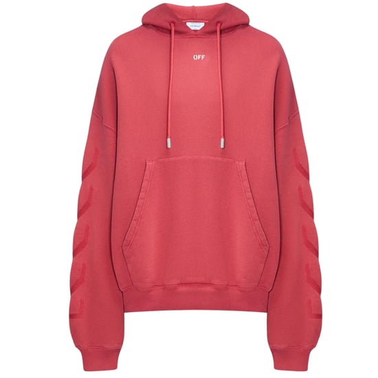 Gebroken witte St. Matthew Design Skate Fit gewassen rode hoodie - Image 1