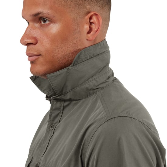 Craghoppers Mens Kiwi Short-Sleeved Shirt (Dark Grey)