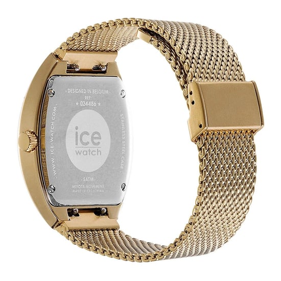 Ice Watch Ice Boliday - Koepel - Metaal Gaas - Roze Gd Dames Gouden Horloge 024488 - Image 3