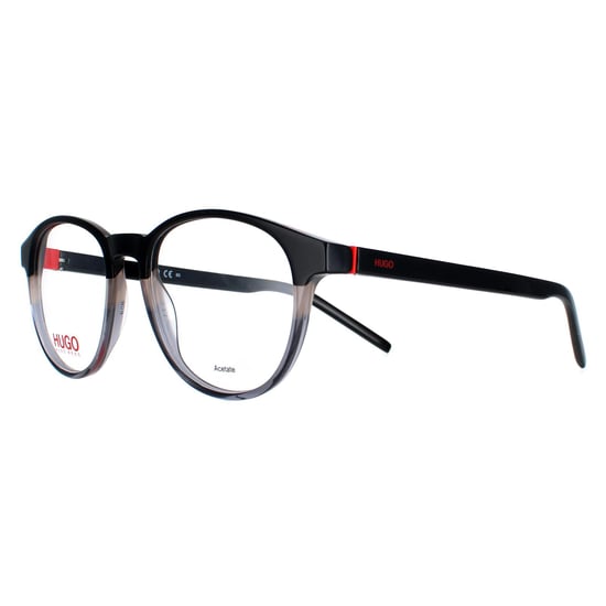 Hugo by Hugo Boss Round Mens Black and Grey Glasses