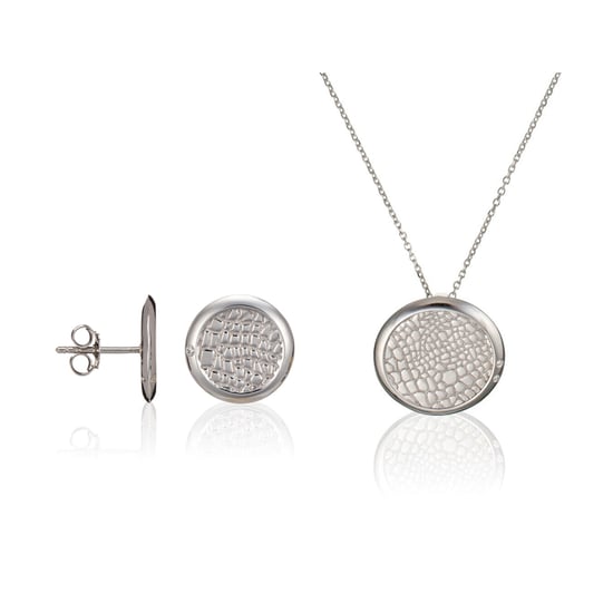 Orphelia Dames 925 Sterling Zilver Set: Ketting-Hanger + Oorbellen - Zilver SET-5924 - Image 1