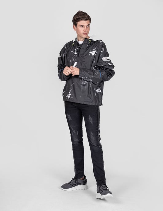 Les Hommes jas K Way Mannen zwart - Image 2