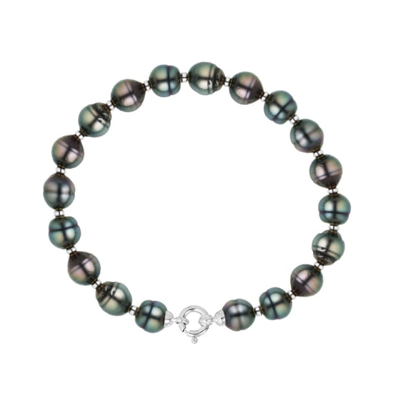 Bracelet Real Cultured Tahiti Pearls Circled 9-10 mm