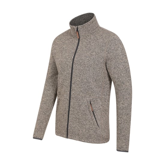 Mountain Warehouse Heren Idris III Full Zip Fleecejack (Beige) - Image 3