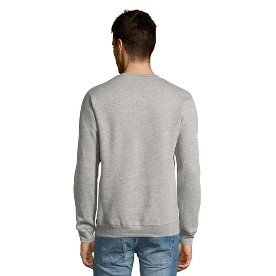 SOLS Uniseks Adult New Supreme Sweatshirt (Grijze Melange) - Image 2