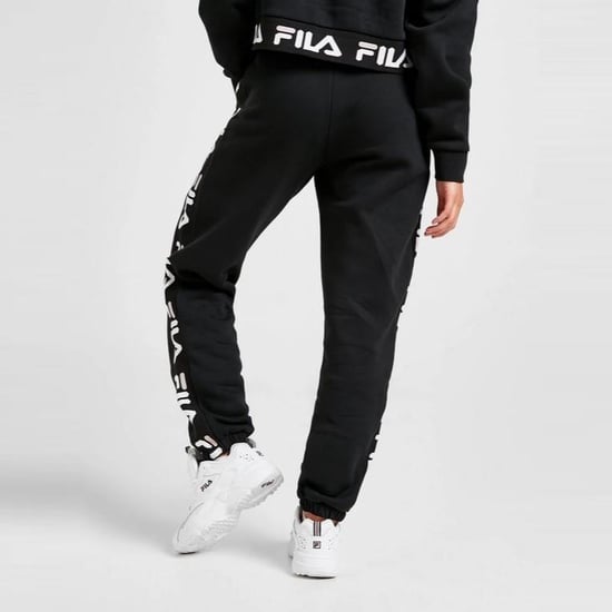 Fila Womens Jacquared Pnl Pnt Joggers Zwart - Image 4