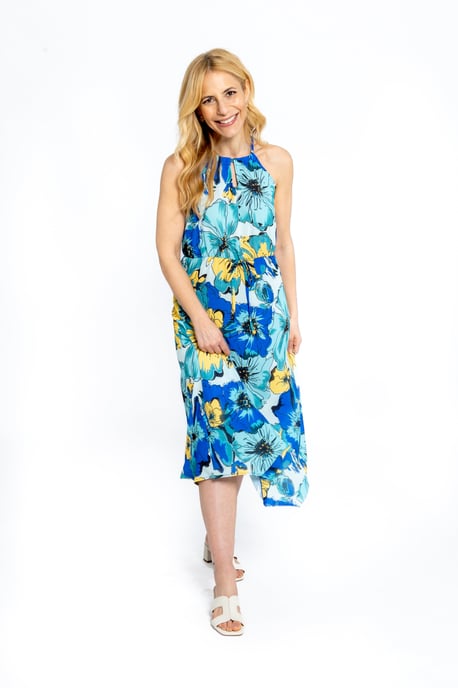 Tia Halterneck Floral Dress