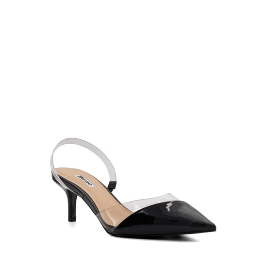 Dune Ladies Concert - Vinyl Heeled Slingback Courts