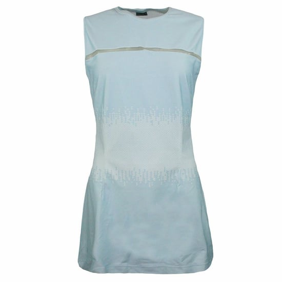 Nike Stretch Fit Crew Neck Sleeveless Light Blue Womens Dress 240930 400