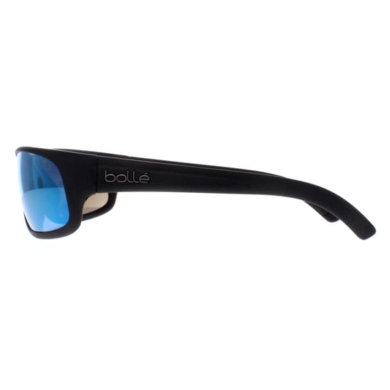 Bolle Wrap Unisex Matte Black Sky Blue Polarized Anaconda
