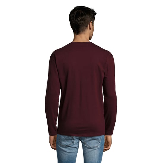 SOLS Heren Monarch T-shirt met lange mouwen (Ossenbloed) - Image 2