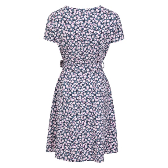 Mountain Warehouse Womens/Ladies Santorini Floral Jersey Wrap Dress (Grey)
