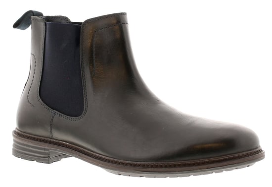 Bandwagon Mens Smart Boots Apollo Leather Slip On black