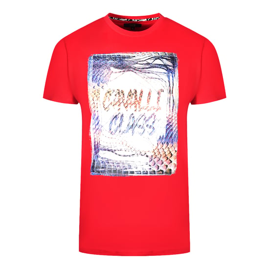 Cavalli Class Box Logo Rode T-Shirt - Image 1