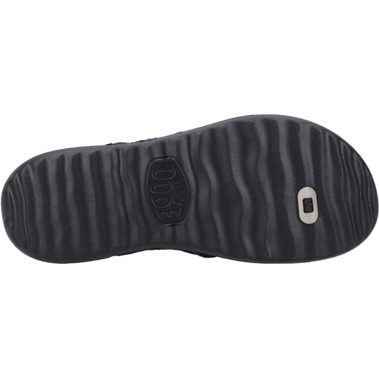 HEYDUDE Myers Flip Sport Mode Polyester Heren Sandalen Zwart - Image 3