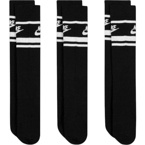 Nike DX5089 Unisex Dri-FIT Sportswear Everyday Essential Crew Socks (6 Pair) Black