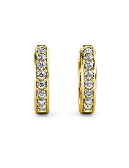 Circle Hoop Earrings - Oostenrijks kristal - Image 3