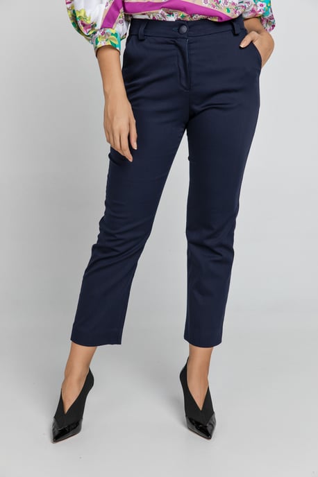 Dark Blue Gabardine Pants