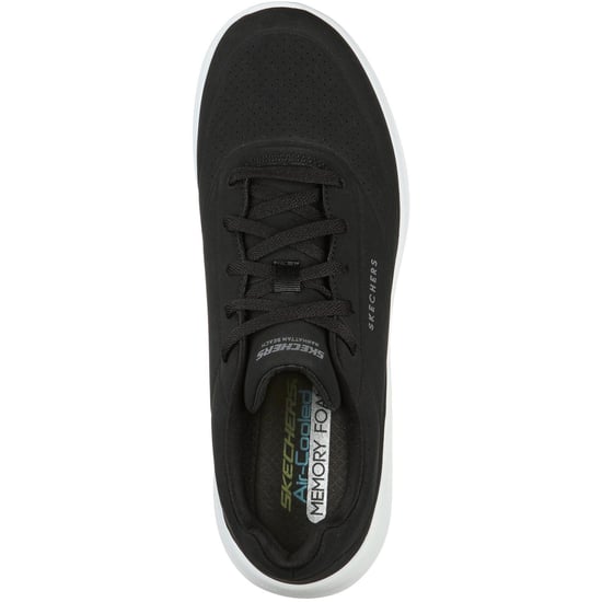 Skechers Ultra Flex 2.0 Vicinity Synthetic Heren Zwart/Wit Trainers - Image 4